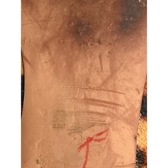 Women's Madewell Leather Animal Print Brown Leopard Pointed Toe Slip On Flats-5 - Picture 6 of 6